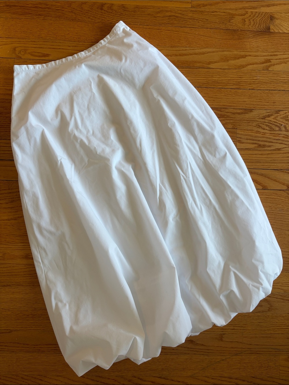 NA-KD Balloon Hem Midi Skirt White - Fits like XS / 34